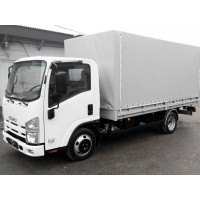 Бортовой автомобиль с тентом Isuzu ELF 3.5 NMR85H 4,2 м 1,3 тонны